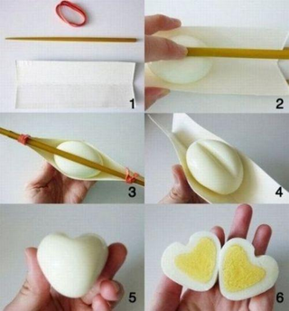 Illustration for article titled How To Make These Adorable Heart-Shaped Eggs